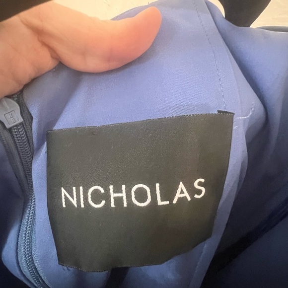 Nicholas Bandage Frill Wrap dress blue size 4 - Picture 8 of 10